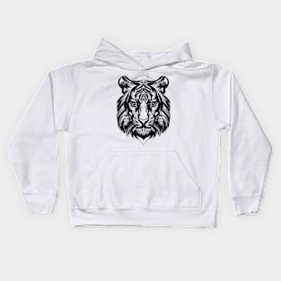 Jungle Sovereign: The Roaring Majesty Kids Hoodie